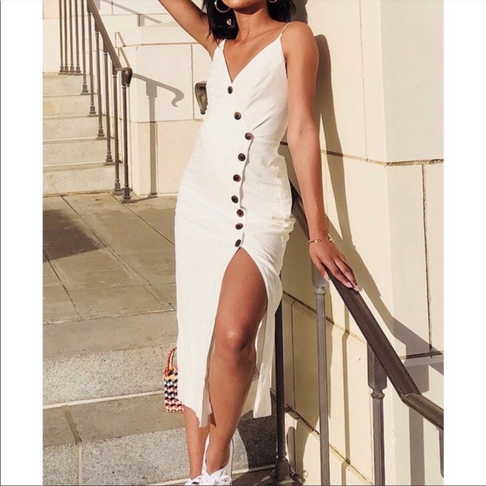 Button-down midi dress from Urban Outfitters.